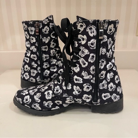 Disney Mickey Mouse Printed Zippered Ankle Boots - Picture 8 of 16